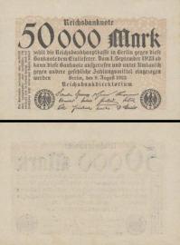 *50 000 nemeckých mariek Nemecko 1923, P99 UNC - Kliknutím na obrázok zatvorte -